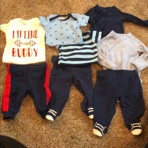 Newborn Lot of onsies and bottoms